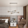 Lampa wisząca ATRIA 4 BL GRAFIT 1384/4 EMIBIG