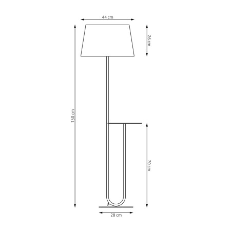 Lampa podłogowa HOTEL LP1 BEIGE 1421/LP1 EMIBIG