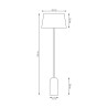 Lampa podłogowa PEARL LP1 BEIGE 1419/LP1 EMIBIG