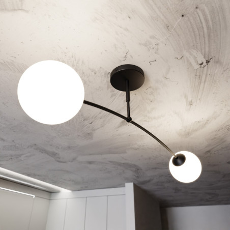 Lampa sufitowa  PREGOS 2 BLACK 670/2 EMIBIG