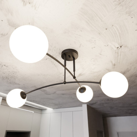 Lampa sufitowa  PREGOS 4 BLACK 670/4 EMIBIG