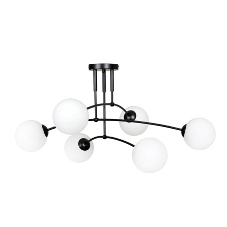 Lampa sufitowa  PREGOS 6 BLACK 670/6 EMIBIG
