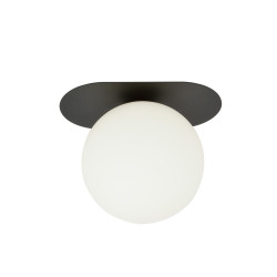Lampa sufitowa  PLAZA 1 BLACK/OPAL 1118/1 EMIBIG