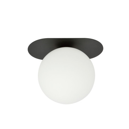 Lampa sufitowa  PLAZA 1 BLACK/OPAL 1118/1 EMIBIG