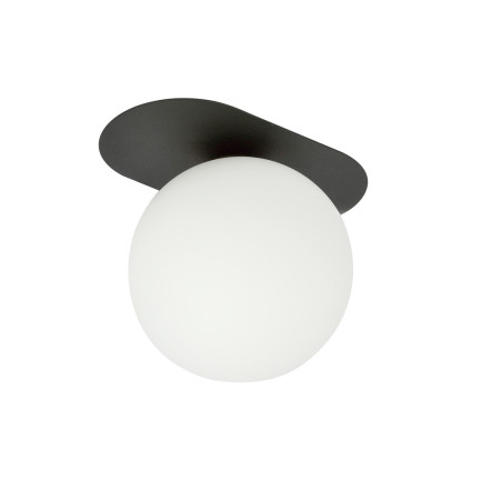 Lampa sufitowa  PLAZA 1 BLACK/OPAL 1118/1 EMIBIG
