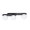 Lampa sufitowa  PLAZA 3 BLACK/OPAL 1118/3 EMIBIG