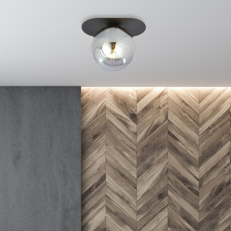 Lampa sufitowa  PLAZA 1 BLACK/GRAFIT 1119/1 EMIBIG
