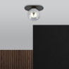 Lampa sufitowa  PLAZA 1 BLACK/GRAFIT 1119/1 EMIBIG