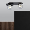 Lampa sufitowa  PLAZA 2 BLACK/GRAFIT 1119/2 EMIBIG