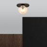 Lampa sufitowa  PLAZA 1 BLACK/MIODOWY 1120/1 EMIBIG