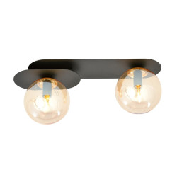 Lampa sufitowa  PLAZA 2 BLACK/MIODOWY 1120/2 EMIBIG