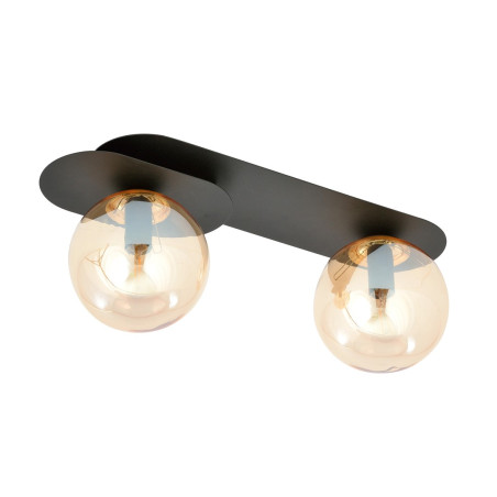 Lampa sufitowa  PLAZA 2 BLACK/MIODOWY 1120/2 EMIBIG