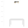 Lampa sufitowa  PLAZA 2 BLACK/MIODOWY 1120/2 EMIBIG
