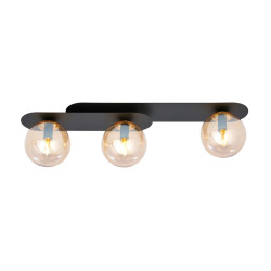 Lampa sufitowa  PLAZA 3 BLACK/MIODOWY 1120/3 EMIBIG