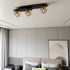 Lampa sufitowa  PLAZA 3 BLACK/MIODOWY 1120/3 EMIBIG