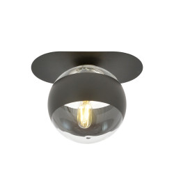 Lampa sufitowa  PLAZA 1 BLACK/STRIPE 1121/1 EMIBIG