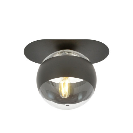Lampa sufitowa  PLAZA 1 BLACK/STRIPE 1121/1 EMIBIG