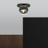 Lampa sufitowa  PLAZA 1 BLACK/STRIPE 1121/1 EMIBIG