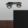 Lampa sufitowa  PLAZA 2 BLACK/STRIPE 1121/2 EMIBIG