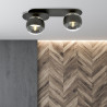 Lampa sufitowa  PLAZA 2 BLACK/STRIPE 1121/2 EMIBIG