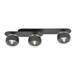 Lampa sufitowa  PLAZA 3 BLACK/STRIPE 1121/3 EMIBIG