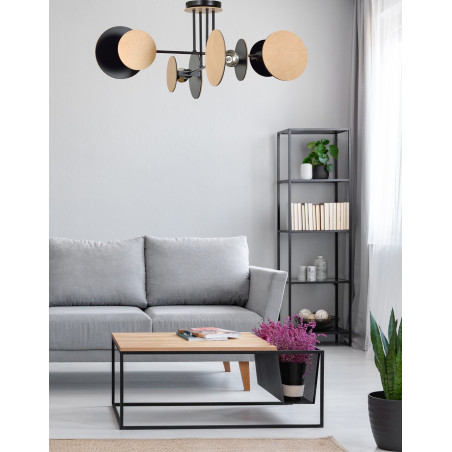 Lampa sufitowa  ZITA 4 BLACK 173/4 EMIBIG