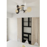 Lampa sufitowa  ZITA 4 BLACK 173/4 EMIBIG