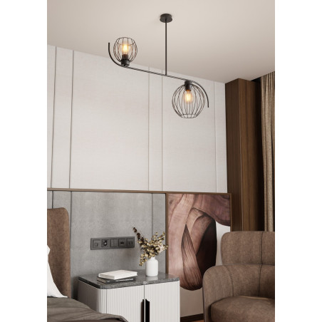 Żyrandol ECHO 2 BL 1385/2 EMIBIG