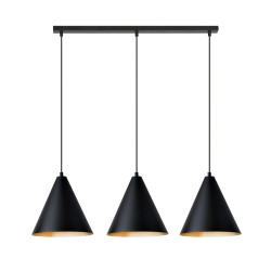 Lampa wisząca REBEL 3 BLACK/GOLD 1271/3 EMIBIG