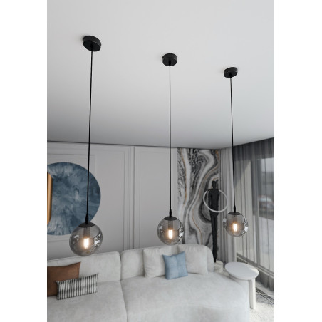 Lampa wisząca  COSMO 1 BL GRAFIT 712/1 EMIBIG