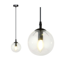 Lampa wisząca  COSMO 1 BL TRANSPARENT 711/1 EMIBIG