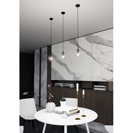 Lampa wisząca  COSMO 1 BL TRANSPARENT 711/1 EMIBIG