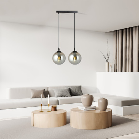 Lampa wisząca  COSMO 2 BL GRAFIT 712/2 EMIBIG
