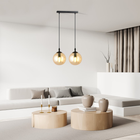 Lampa wisząca  COSMO 2 BL MIODOWY 713/2 EMIBIG