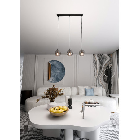 Lampa wisząca  COSMO 3 BL GRAFIT 712/3 EMIBIG