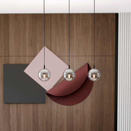 Lampa wisząca  COSMO 3 BL GRAFIT 712/3 EMIBIG