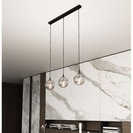 Lampa wisząca  COSMO 3 BL GRAFIT 712/3 EMIBIG