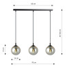 Lampa wisząca  COSMO 3 BL GRAFIT 712/3 EMIBIG