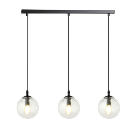 Lampa wisząca  COSMO 3 BL TRANSPARENT 711/3 EMIBIG