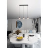 Lampa wisząca  COSMO 3 BL TRANSPARENT 711/3 EMIBIG