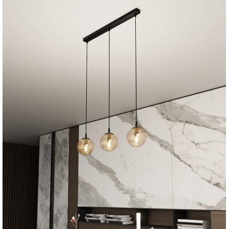 Lampa wisząca  COSMO 3 BL MIODOWY 713/3 EMIBIG