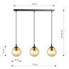 Lampa wisząca  COSMO 3 BL MIODOWY 713/3 EMIBIG