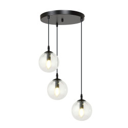 Lampa wisząca  COSMO 3 BL PREMIUM TRANSPARENT 711/3PREM EMIBIG