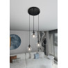 Lampa wisząca  COSMO 3 BL PREMIUM TRANSPARENT 711/3PREM EMIBIG
