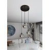 Lampa wisząca  COSMO 3 BL PREMIUM GRAFIT 712/3PREM EMIBIG