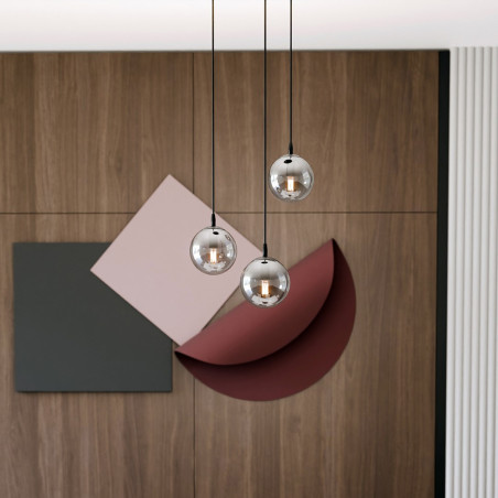 Lampa wisząca  COSMO 3 BL PREMIUM GRAFIT 712/3PREM EMIBIG