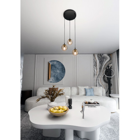 Lampa wisząca  COSMO 3 BL PREMIUM MIODOWY 713/3PREM EMIBIG