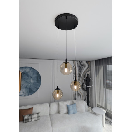 Lampa wisząca  COSMO 3 BL PREMIUM MIODOWY 713/3PREM EMIBIG