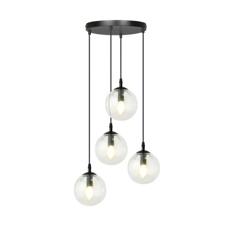 Lampa wisząca  COSMO 4 BL PREMIUM TRANSPARENT 711/4PREM EMIBIG