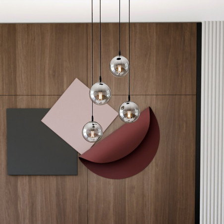 Lampa wisząca  COSMO 4 BL PREMIUM GRAFIT 712/4PREM EMIBIG